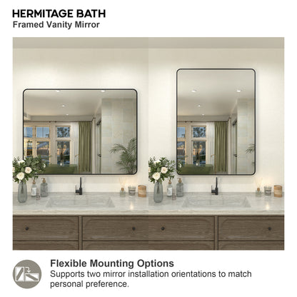 Kielo 48 in. W x 36 in. H Rectangular Framed Wall Bathroom Vanity Mirror