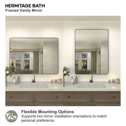 Kielo 48 in. W x 36 in. H Rectangular Framed Wall Bathroom Vanity Mirror