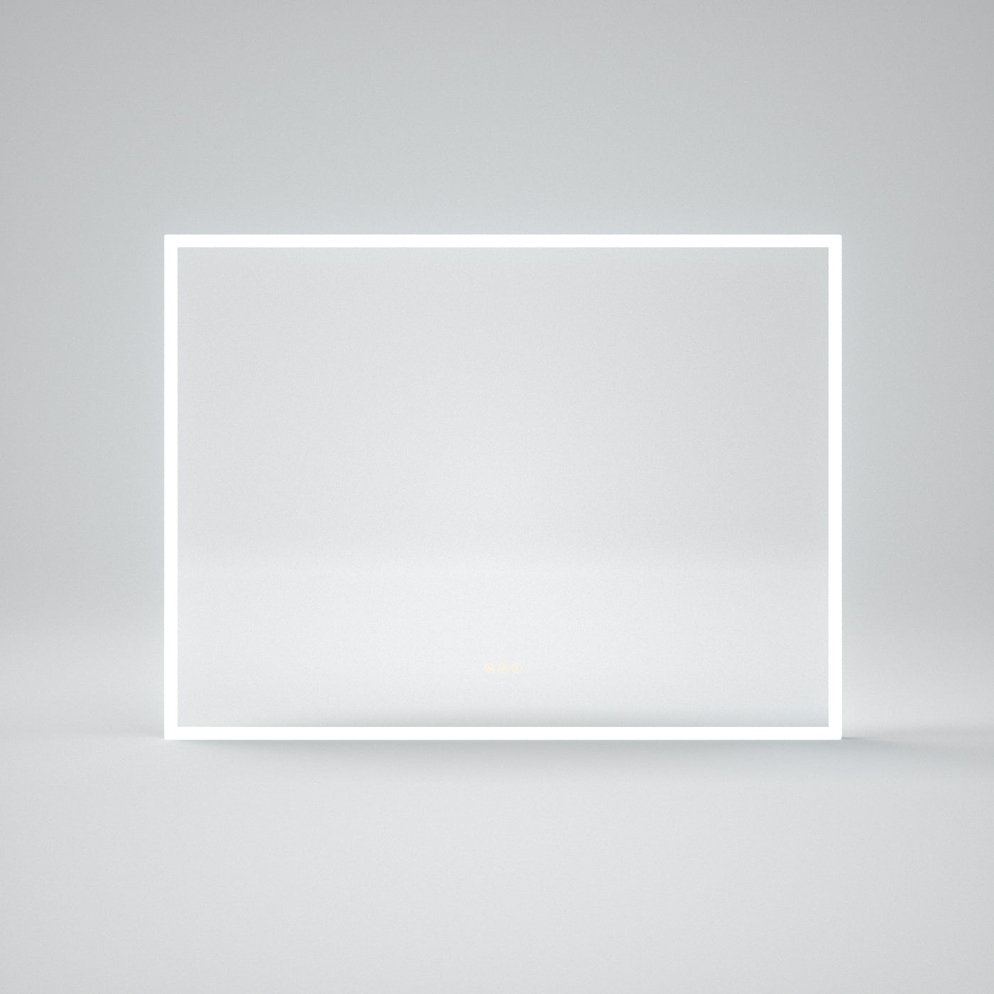 Rectangular Frameless LED Wall Bathroom Vanity Mirror with Polished Crystal Finish