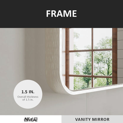 Niveal STRE Series Rectangular Framed Wall Bathroom Vanity Mirror 4_36bfda77-a37f-46cd-a3d5-f26c95806143
