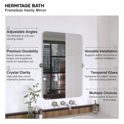 Yexee 24 in. W x 36 in. H Rectangular Framed Adjustable Tilt Wall-Mounted Bathroom Vanity Mirror 4_59408927-0333-4e8b-b407-a2ae0f82a095
