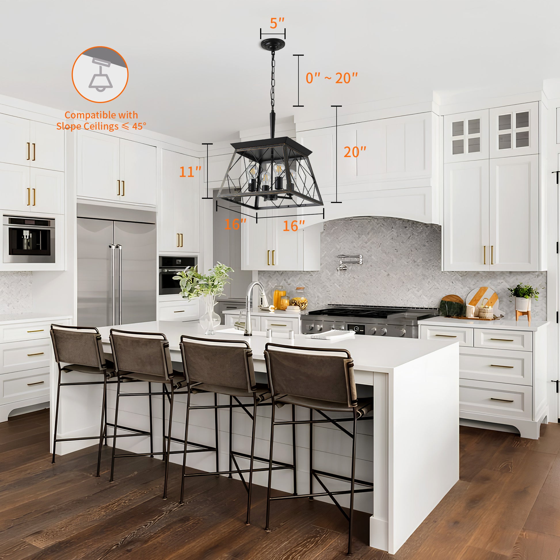 Taimei Vesper 16 in. 4-Light & Rustica 5-Light Farmhouse Industrial Chandelier Light 4_5bcd5ff0-ec31-4576-96a0-9ba57632158f