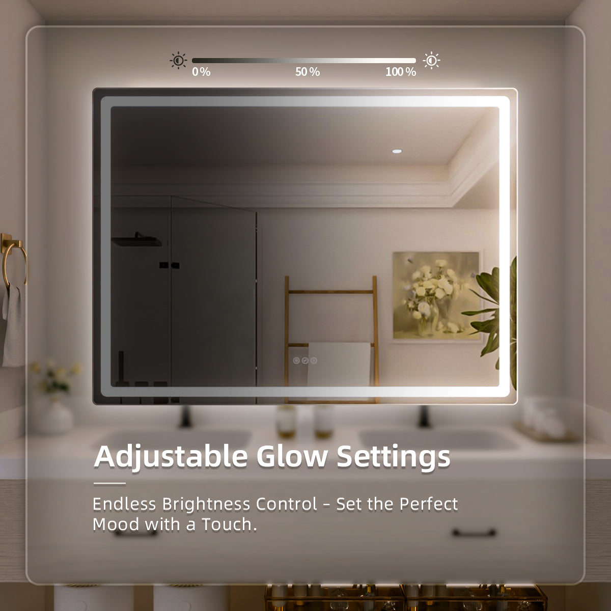 Nivorix NRMU Series Rectangular Frameless LED Wall Bathroom Vanity Mirror with Sleek Silver Finish 4_613729a4-e55c-4de6-834e-c5b5d8aac851