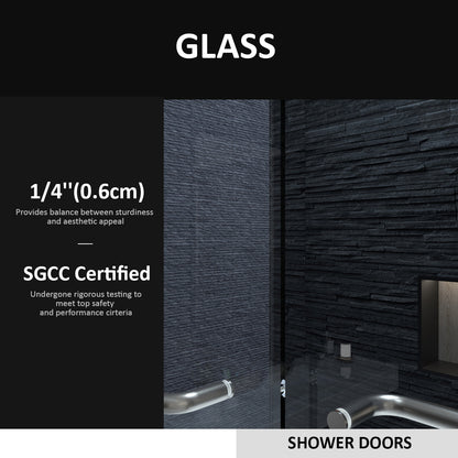 Niveal Ruhr 60 in. W x 56 in. H Sliding Semi Frameless Tub Door with Clear Glass 4_6bff6eb3-121c-439d-a45f-96cd3842e30b
