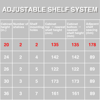 Keen Framless Recessed or Surface-Mount Rectangular Aluminum Medicine Cabinet with Mirror in Silver