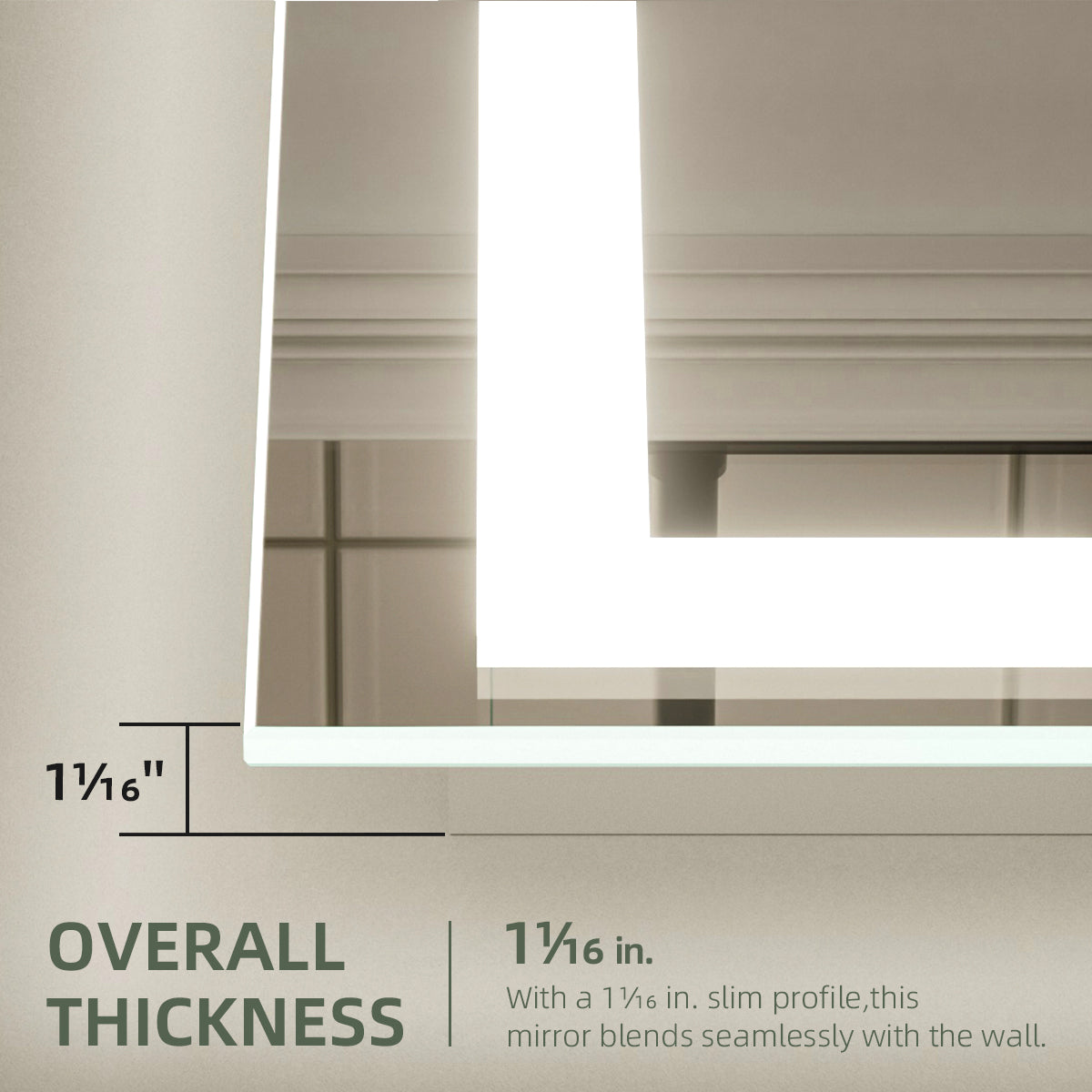 Nivorix NRMD Series Rectangular Frameless LED Wall Bathroom Vanity Mirror with Sleek Silver Finish 4_70b504cd-5e64-41b2-ba90-bbf470bb8bdc