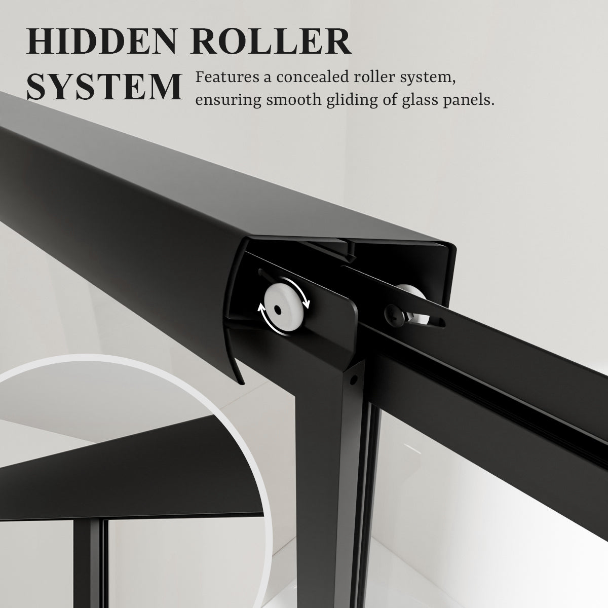 Nivorix Cleo 59 in. W x 56 in. H Sliding Framed Tub Door with Clear Tempered Glass