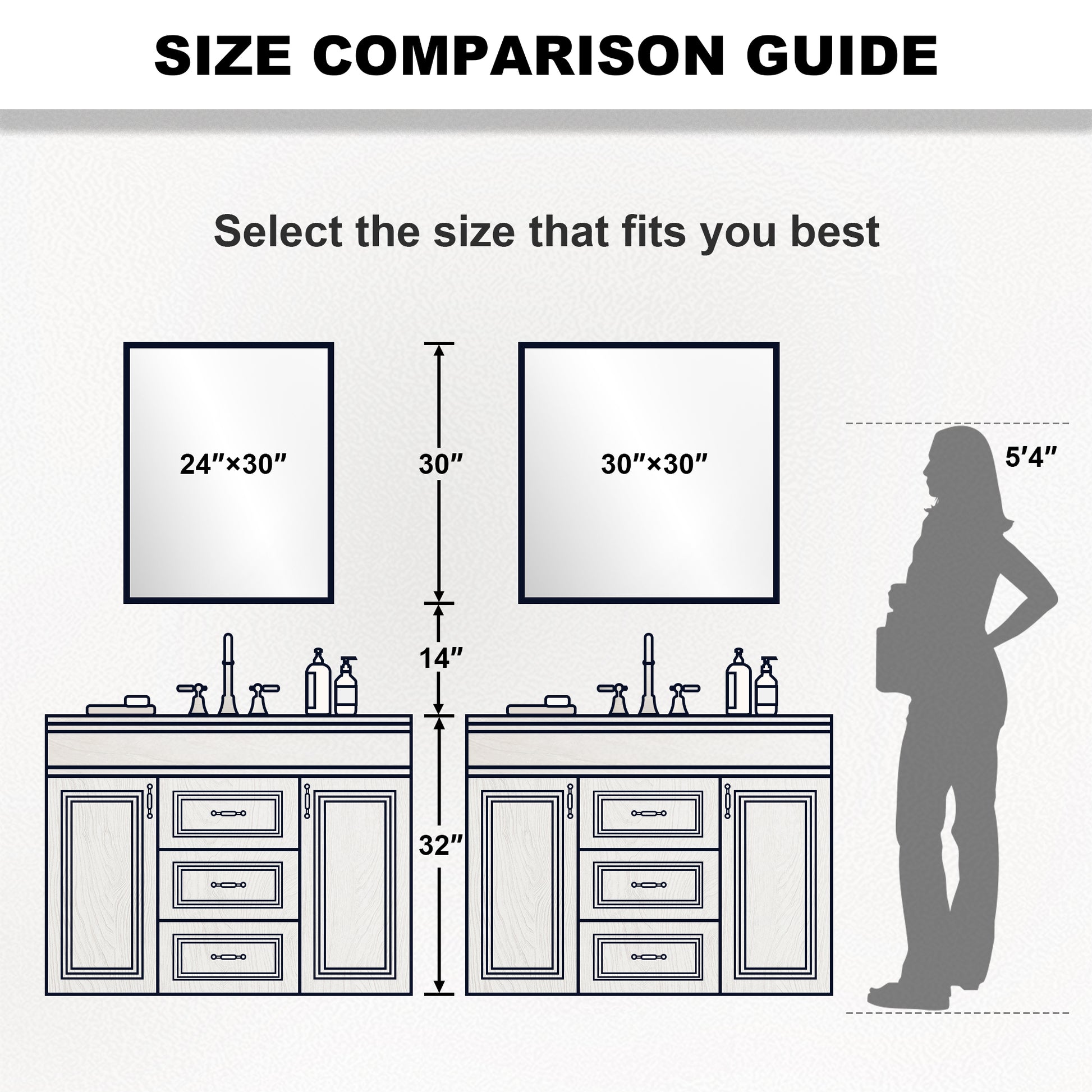 Nova 24 in. W x 30 in. H Rectangular Framed Wall Bathroom Vanity Mirror 4_9c875ddd-c857-479f-8555-a49a8818b708