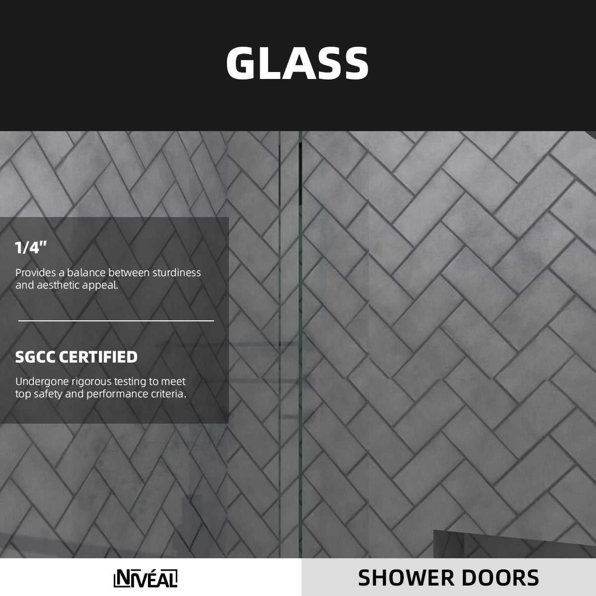 Niveal Bliss 60 in. W x 56 in. H Sliding Semi Frameless Tub Door with Clear Glass 4_abb22218-759c-4c94-b749-40c5f2ca6adf