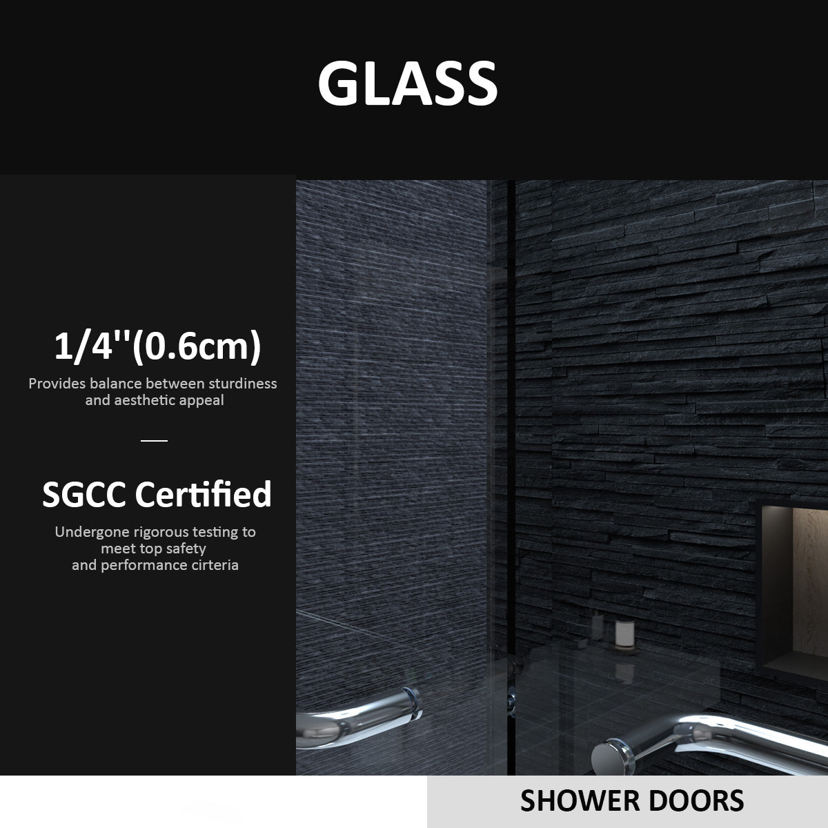 Niveal Ruhr 60 in. W x 56 in. H Sliding Semi Frameless Tub Door with Clear Glass 4_aea7f099-7d12-41f7-808c-7a8fba2295d7