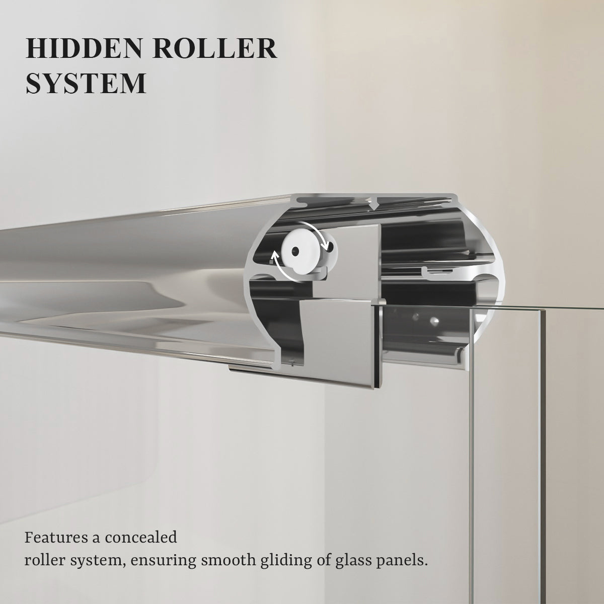 Nivorix Ridge 56 in. W x 60 in. H Sliding Semi-Frameless Tub Door with Clear Glass