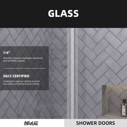 Niveal Vale 60 in. W x 60 in. H Sliding Semi Frameless Tub Door 4_be0fb5f6-67e6-4e96-b66a-51d4ffd7c5f0
