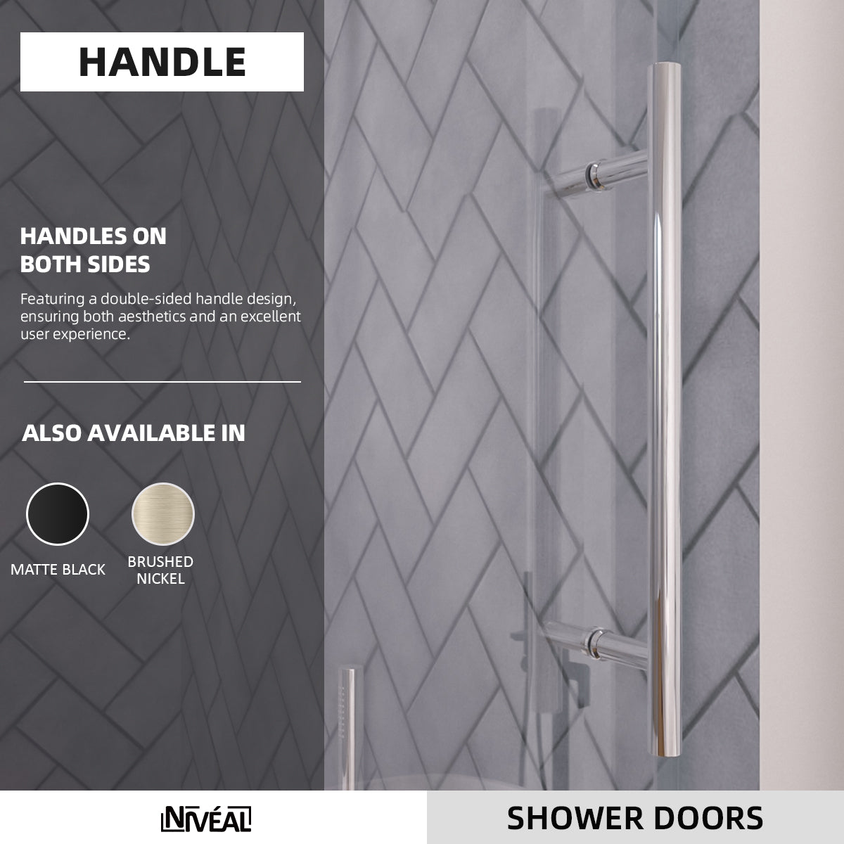 Niveal Vale 60 in. W x 60 in. H Sliding Semi Frameless Tub Door 5_00ef638e-89d0-4849-ad17-3473f198945c