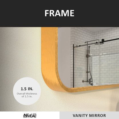 Niveal SM Series Rectangular Framed Wall Bathroom Vanity Mirror