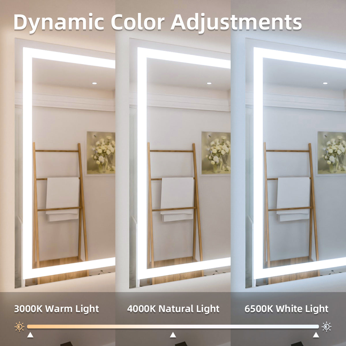 Nivorix NRPL Series Rectangular Frameless LED Wall Bathroom Vanity Mirror with Sleek Silver Finish 5_0f4ee888-9dbb-481e-89d7-94d664dfd7f3