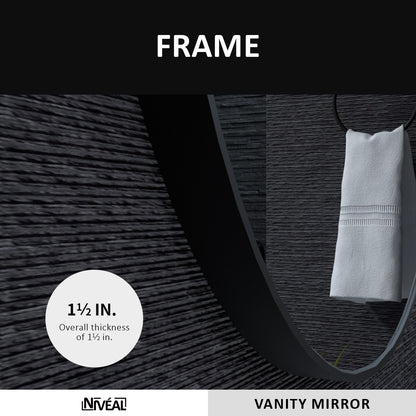 Niveal RM Series Round Framed Wall Bathroom Vanity Mirror 5_126fc928-72a2-463b-be18-59a212eb4e8e
