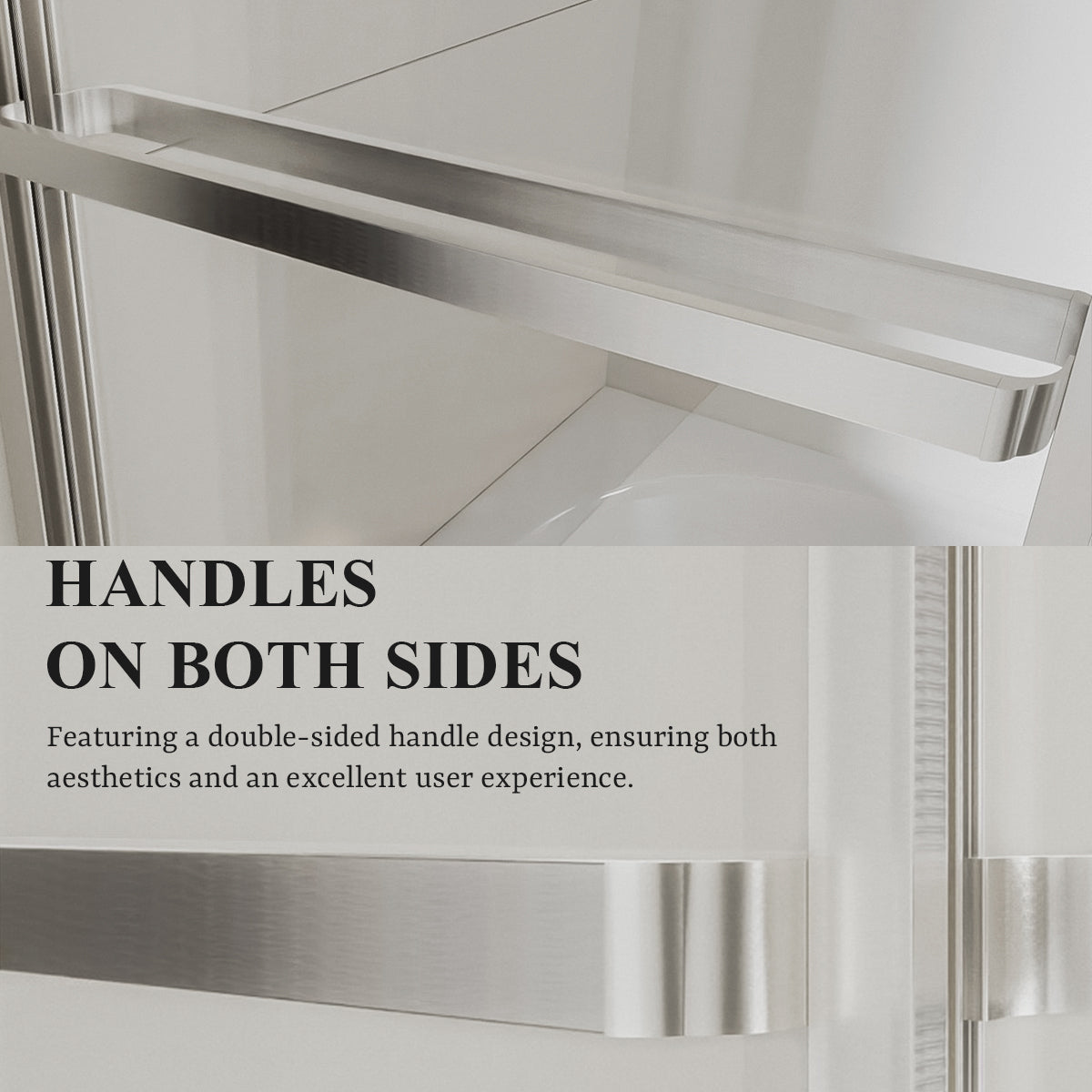 Nivorix Cleo 59 in. W x 56 in. H Sliding Framed Tub Door with Clear Tempered Glass