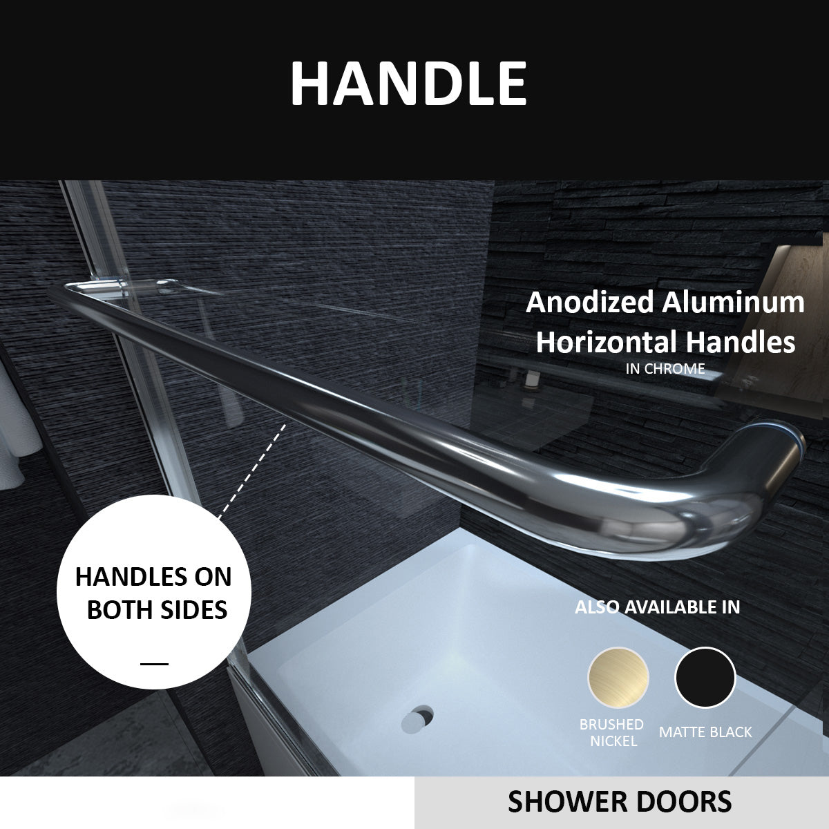 Niveal Ruhr 60 in. W x 56 in. H Sliding Semi Frameless Tub Door with Clear Glass 5_1eb5e700-79f2-4172-bec7-49b3037c7971