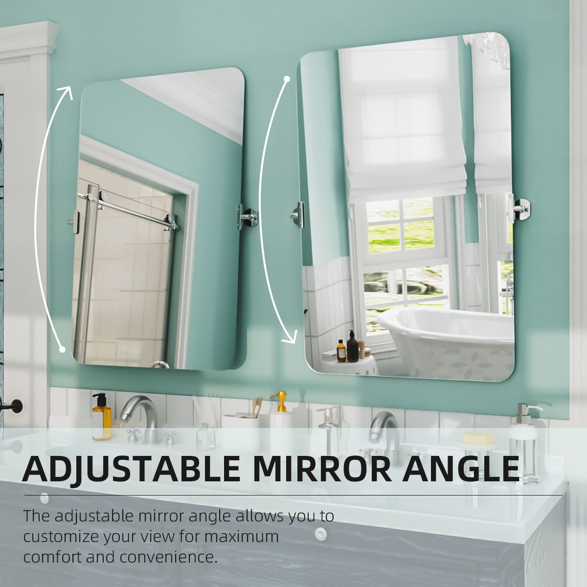 Nivorix NRKT Series Rectangular Framed Tilt Wall Bathroom Vanity Mirror 5_2797e5ab-b770-41b0-8a03-2d8fb276fc58