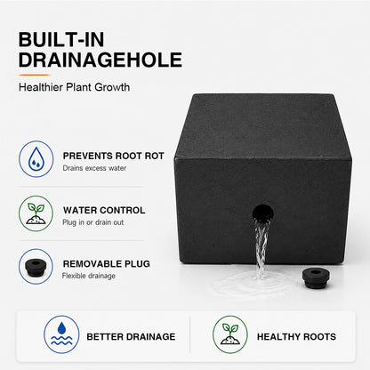 Herbora 21.5 in. Magnesium Oxide Planter Box for Indoor Outdoor Use