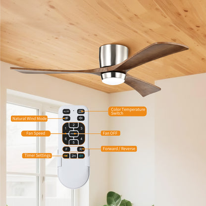 Taimei Stela 52 in. Flush Mount Standard Ceiling Fan with Dimmable LED with Remote Included DC Motor 5_421f9475-d486-4e17-a568-db4d797a4191