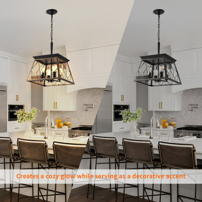 Taimei Vesper 16 in. 4-Light & Rustica 5-Light Farmhouse Industrial Chandelier Light 5_48a6d65f-a20f-4ade-b732-3765d9cd1ff0