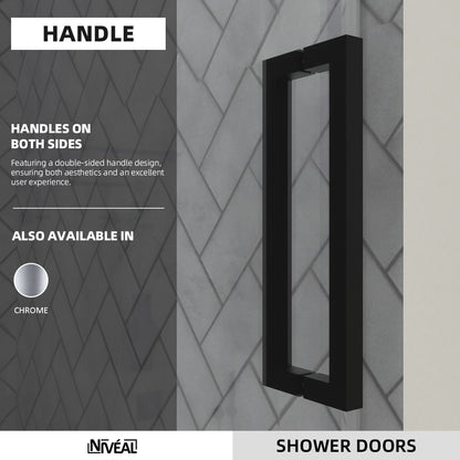 Niveal Vista 60 in. W x 60 in. H Sliding Semi-Frameless Tub Door with Clear Glass 5_519a064c-ccca-44c3-9683-c6be296b0f86