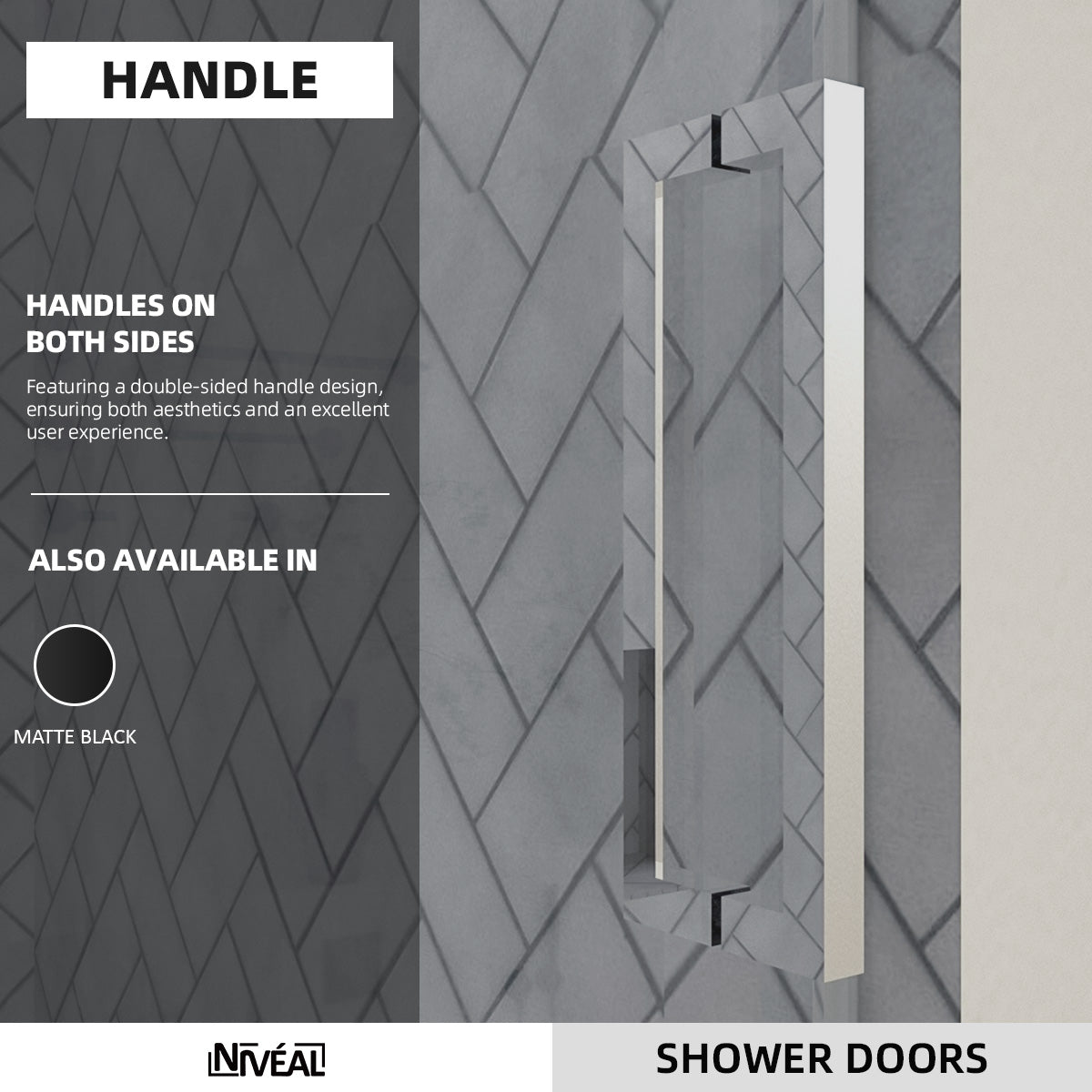 Niveal Vista 60 in. W x 60 in. H Sliding Semi-Frameless Tub Door with Clear Glass 5_5841096a-1777-4ff4-b752-8b9f62a4e1f1