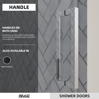 Niveal Vista 60 in. W x 60 in. H Sliding Semi-Frameless Tub Door with Clear Glass 5_5841096a-1777-4ff4-b752-8b9f62a4e1f1