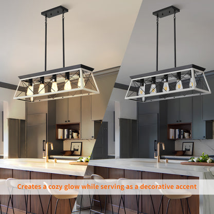 Taimei Vesper 16 in. 4-Light & Rustica 5-Light Farmhouse Industrial Chandelier Light 5_8f430552-ffe4-483a-b0d3-b78a2723df05