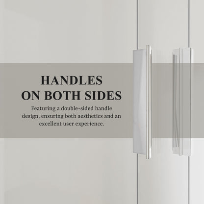 Nivorix Apex 60 in. W x 56 in. H Sliding Semi-Frameless Tub Door with Clear Glass 5_940360c3-a93b-478e-80f9-980b776d7571