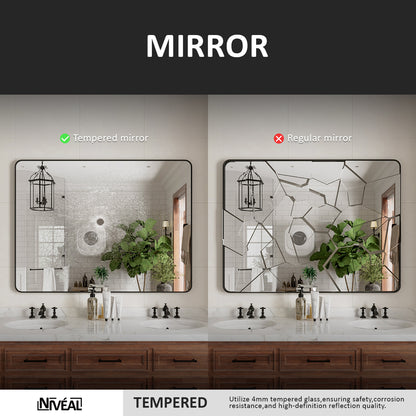 Niveal STRE Series Rectangular Framed Wall Bathroom Vanity Mirror 5_9e3e981d-d896-4ce8-a912-8bbf15af75a3