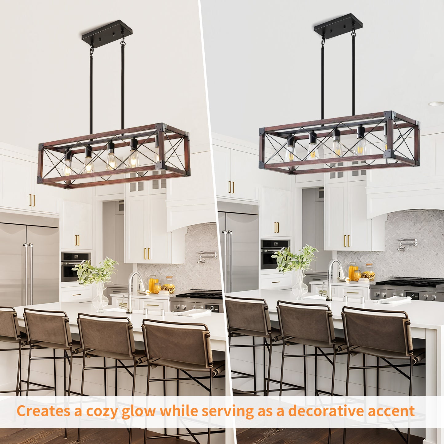 Taimei Solace 32 in. 5-Light Industrial Farmhouse Rectangle Pendant Light 5_ab892ba2-1cda-4e76-8a9b-ceb0263be4ce