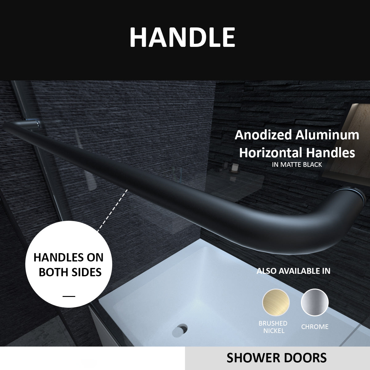 Niveal Ruhr 60 in. W x 56 in. H Sliding Semi Frameless Tub Door with Clear Glass 5_b2adb4c2-fae9-42aa-bd91-a4f109b3d143