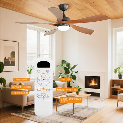 Taimei Sleek 52 in. Ceiling Fan - 5 Precision ABS Blades with Soft LED Light and Whisper-Quiet 6-Speed Remote Control 5_cc6b384f-7e94-4d88-89a9-d82e444ebf90