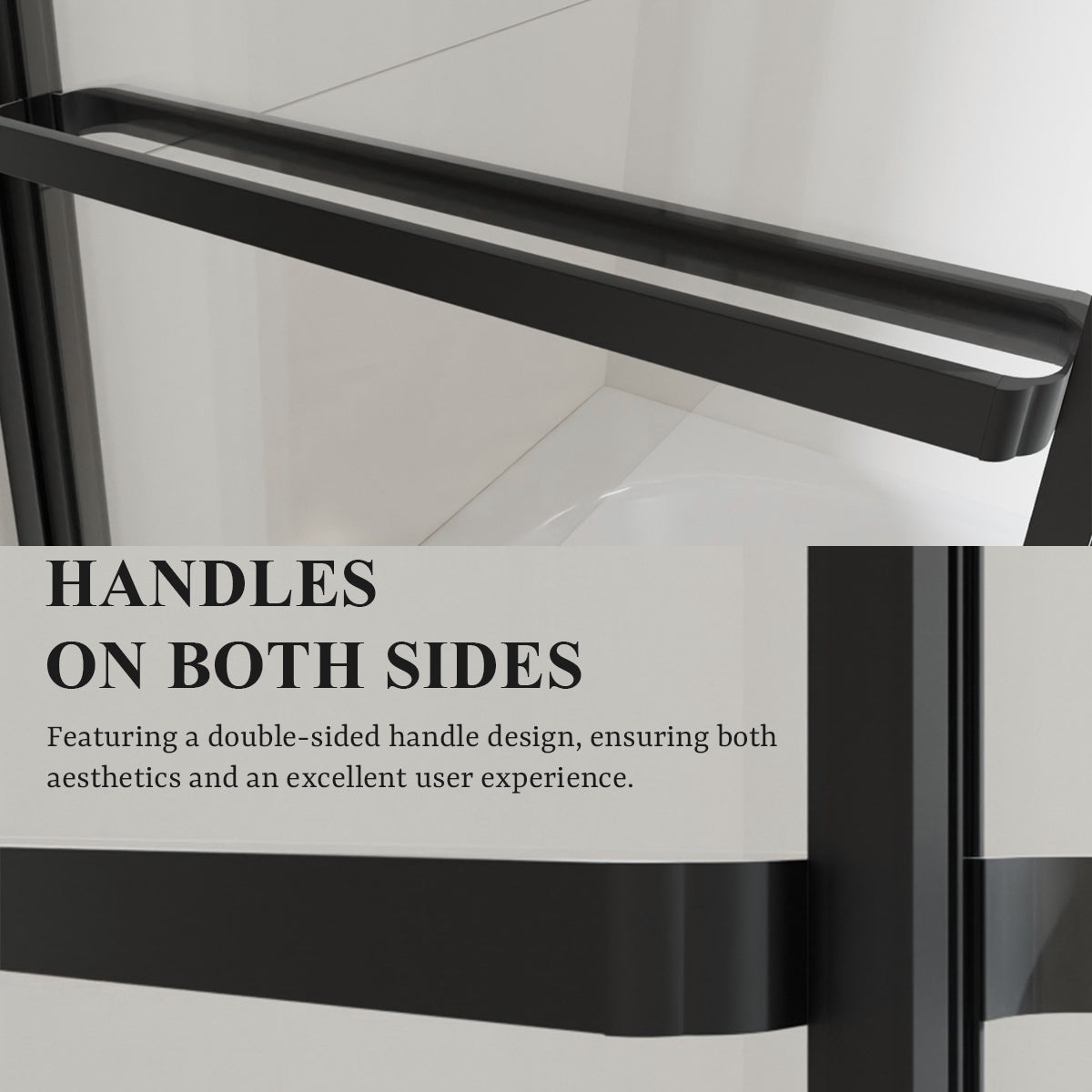 Nivorix Cleo 59 in. W x 56 in. H Sliding Framed Tub Door with Clear Tempered Glass