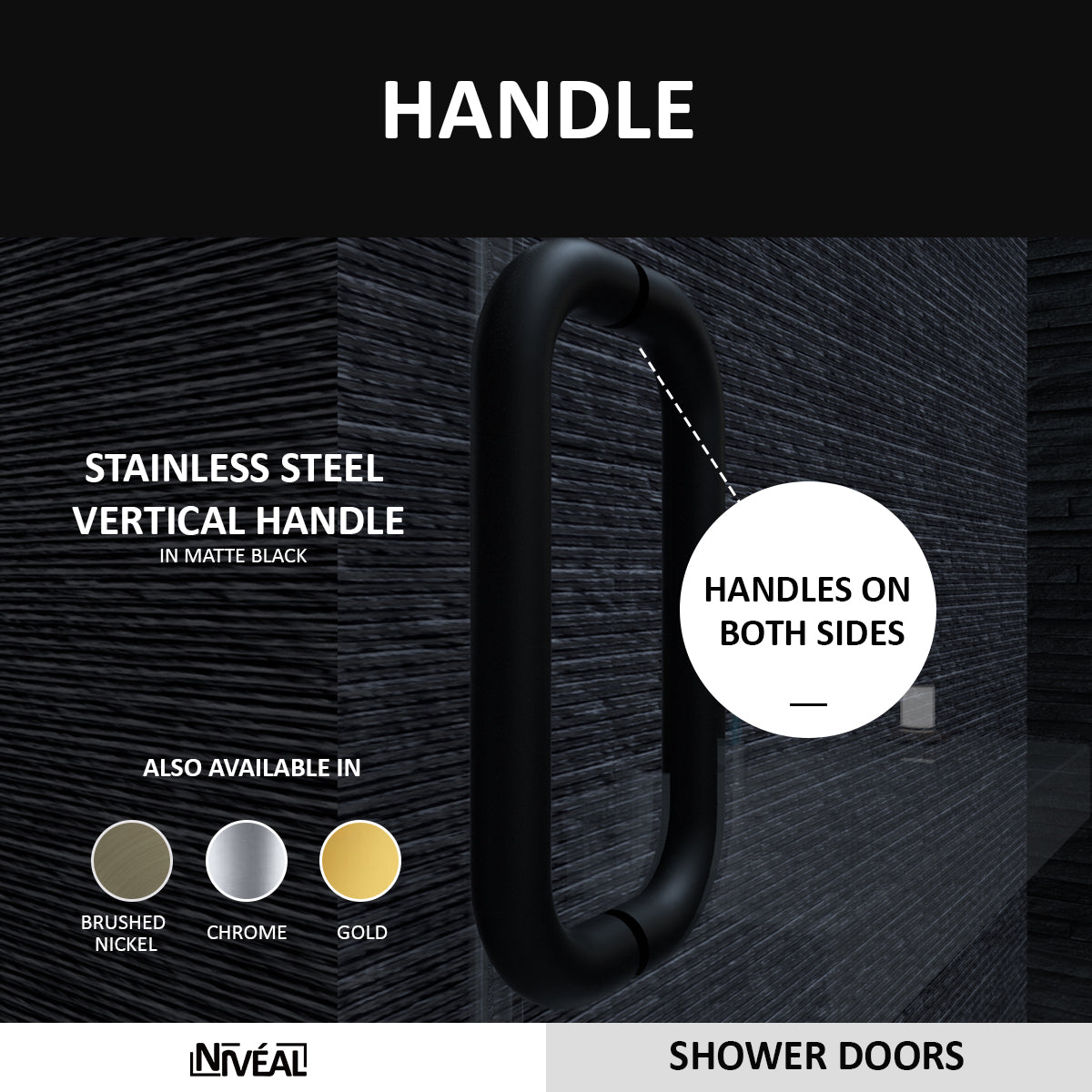 Niveal Ruhr 60 in. W x 76 in. H Sliding Semi-Frameless Shower Door with Clear Glass 5_f2ab2e14-2ff4-471b-966f-92f46c8b9045