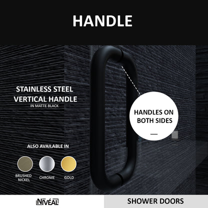 Niveal Ruhr 60 in. W x 76 in. H Sliding Semi-Frameless Shower Door with Clear Glass 5_f2ab2e14-2ff4-471b-966f-92f46c8b9045