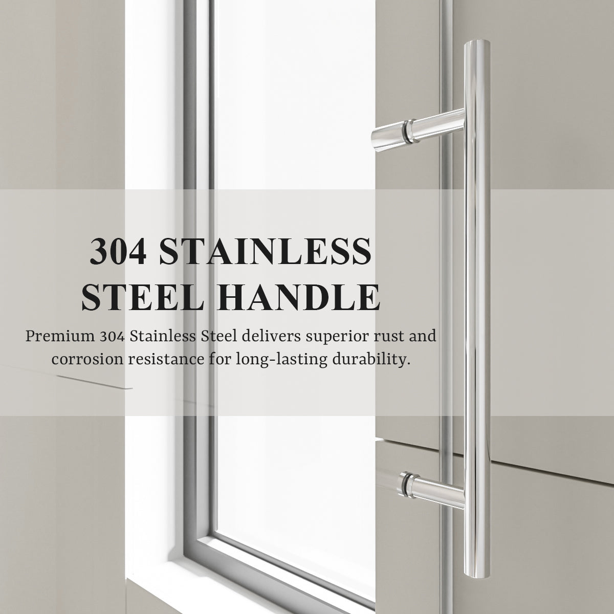 Nivorix Nexus 60 in. W x 60 in. H Sliding Semi-Frameless Tub Door with Clear Tempered Glass