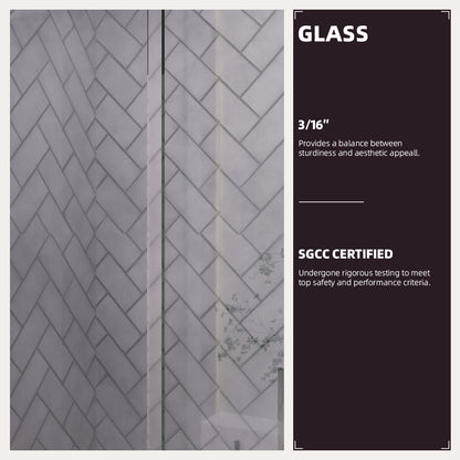 Niveal Breeze 60 in. W x 56 in. H Sliding Semi Frameless Tub Door with Clear Glass 5_fada5eec-b83d-4b78-9f02-53e366a96887