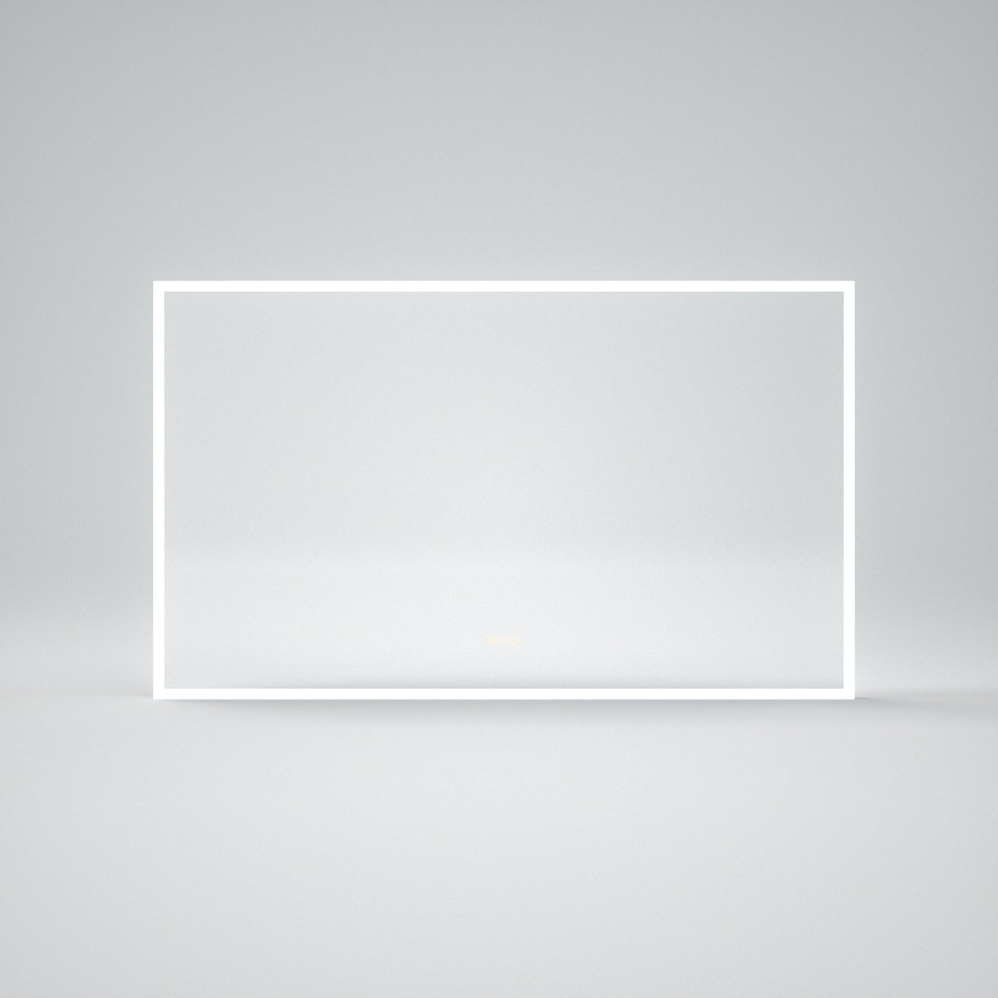 Rectangular Frameless LED Wall Bathroom Vanity Mirror with Polished Crystal Finish