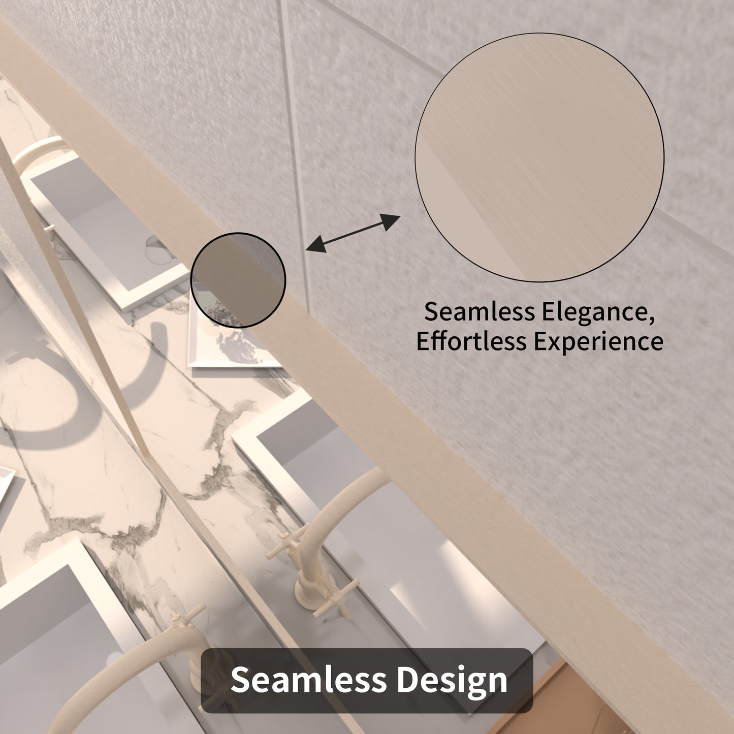 TaiMei 30 in. W x 30 in. H  Rectangular Framed Bathroom Vanity Mirror