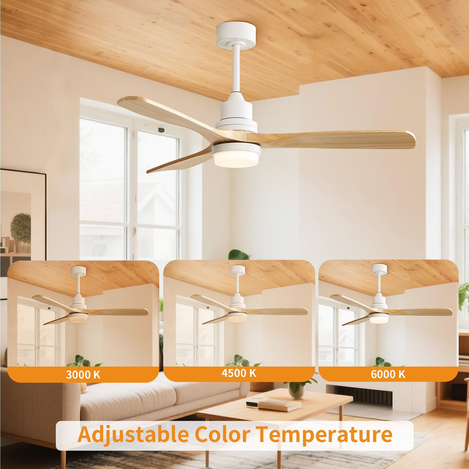 Taimei Nimis 52 in. Downrod Standard Ceiling Fan with Integrated LED with Remote Included DC Motor 6_2806884e-c007-45cb-8ad8-80cfaf89c5eb