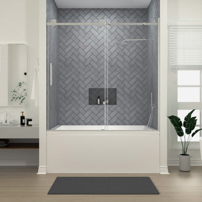 Niveal Vista 60 in. W x 60 in. H Sliding Semi-Frameless Tub Door with Clear Glass 6_2df6d9b9-e122-4d4b-813f-f9fa6fa605fd