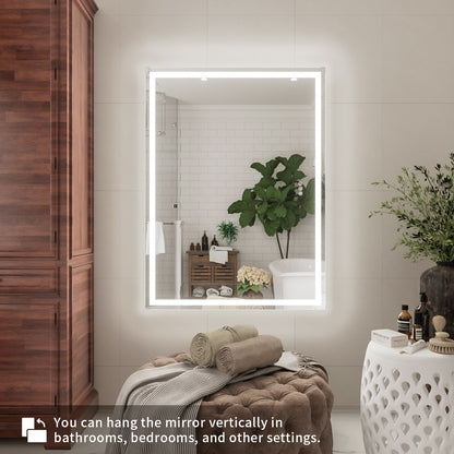 Niveal LMV Series Rectangular Frameless LED Wall Bathroom Vanity Mirror in Silver 6_2e4625f9-2e26-4855-8730-e634e3398c92