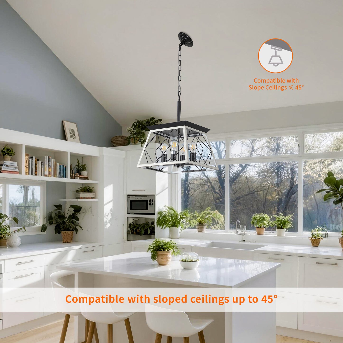Taimei Vesper 16 in. 4-Light & Rustica 5-Light Farmhouse Industrial Chandelier Light 6_4c389b17-b5e5-4dce-92f3-9b9444f96bdd