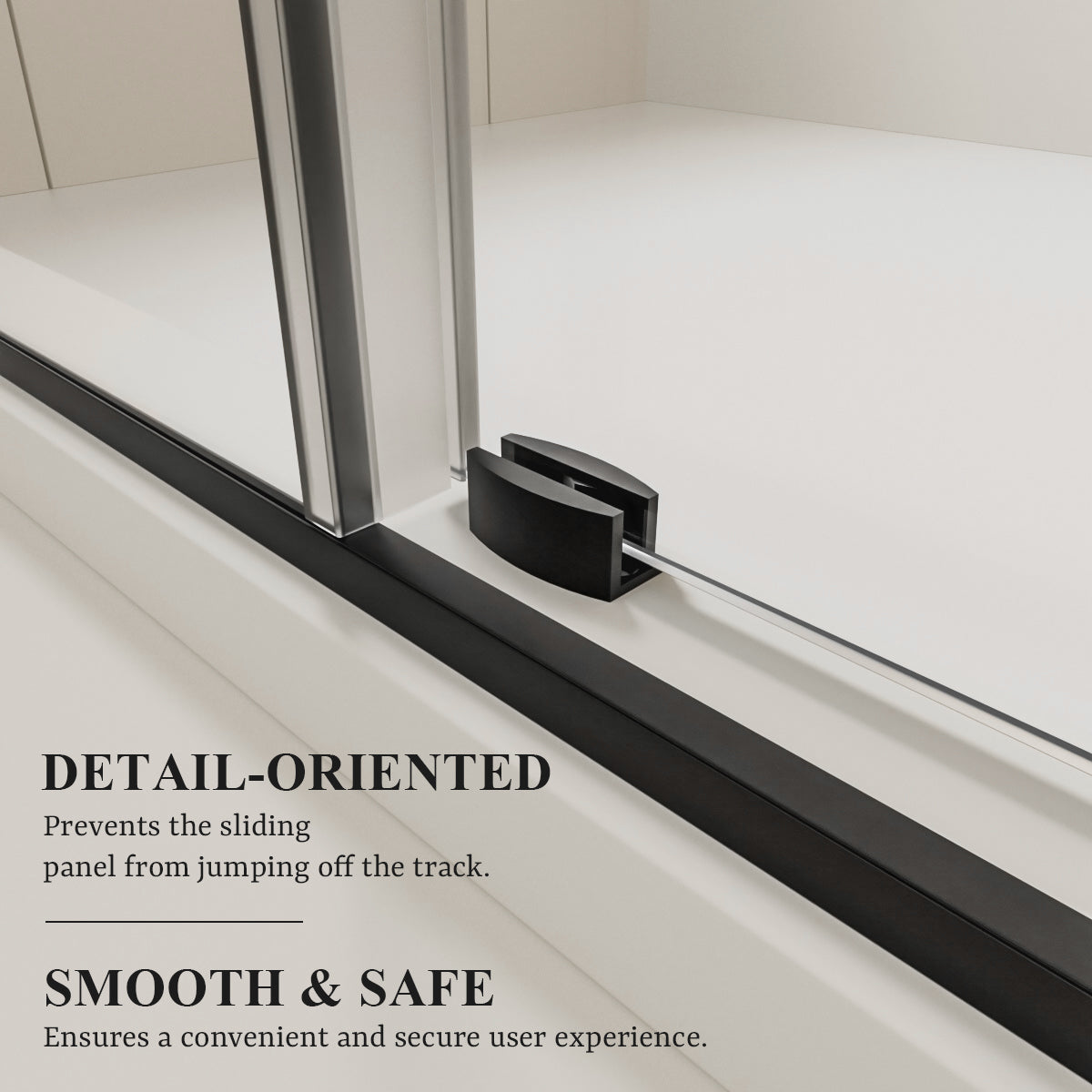 Nivorix Cryptic 60 in. W x 76 in. H Sliding Semi-Frameless Shower Door with Clear Glass 6_5ce72df5-e5e4-4339-a26e-0f8b8a51a5f5