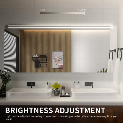 Niveal LMI01 Series Rectangular Frameless LED Wall Bathroom Vanity Mirror 6_6439ef88-14a0-4a76-81c4-6f3eb2346258