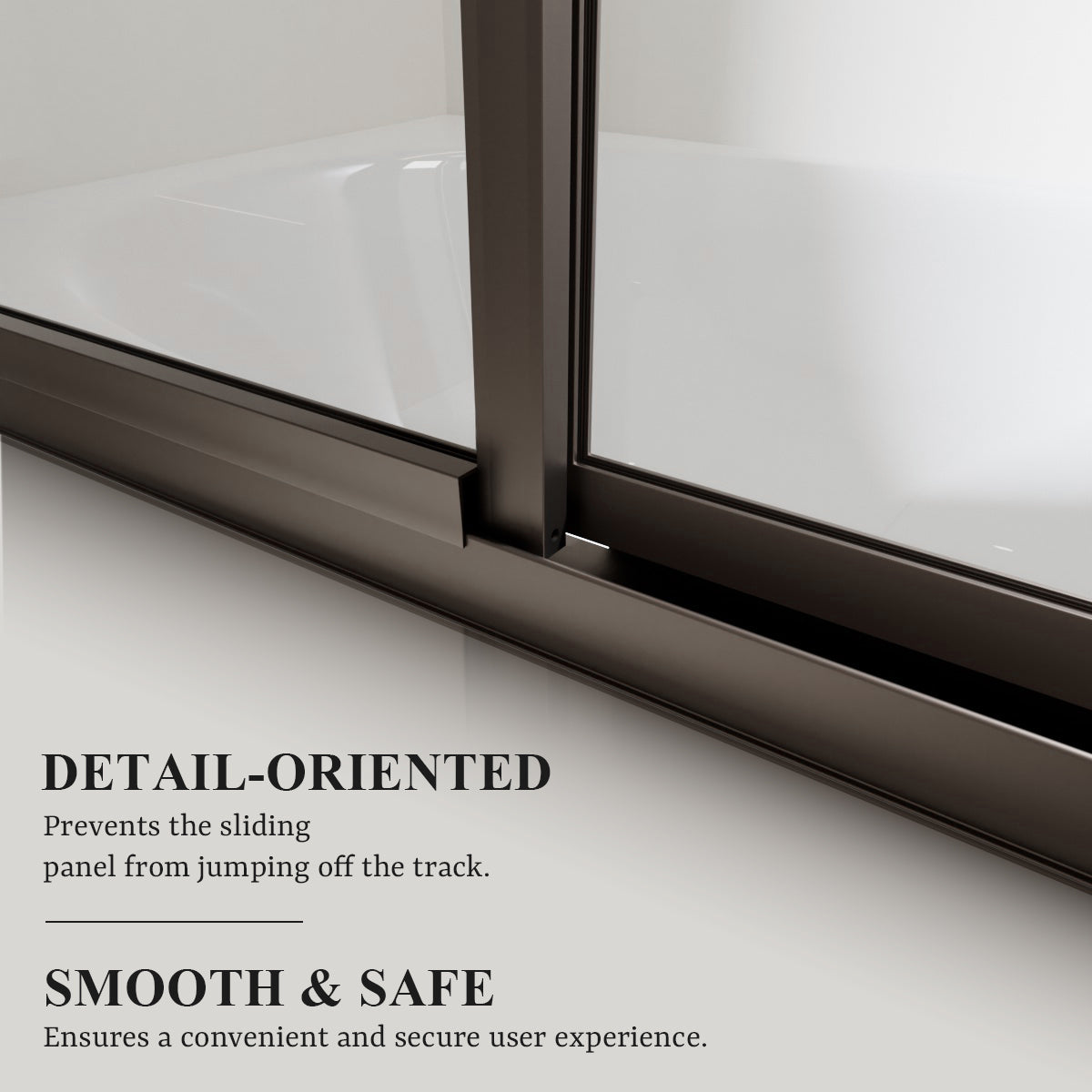 Nivorix Cleo 59 in. W x 56 in. H Sliding Framed Tub Door with Clear Tempered Glass