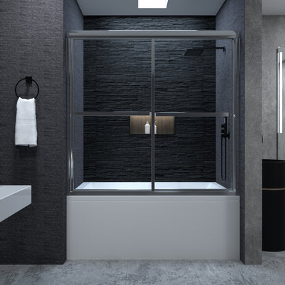 Niveal Alvin 59 in. W x 56 in. H Sliding Framed Tub Door 6_73e5c510-2619-445a-a0a8-1ba0e96739b2